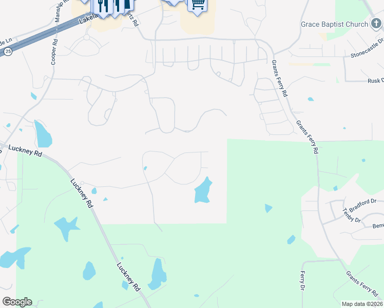 map of restaurants, bars, coffee shops, grocery stores, and more near 720 Inheritance Place in Flowood