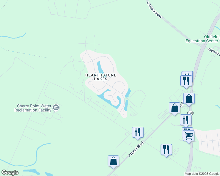map of restaurants, bars, coffee shops, grocery stores, and more near 803 Hearthstone Drive in Ridgeland