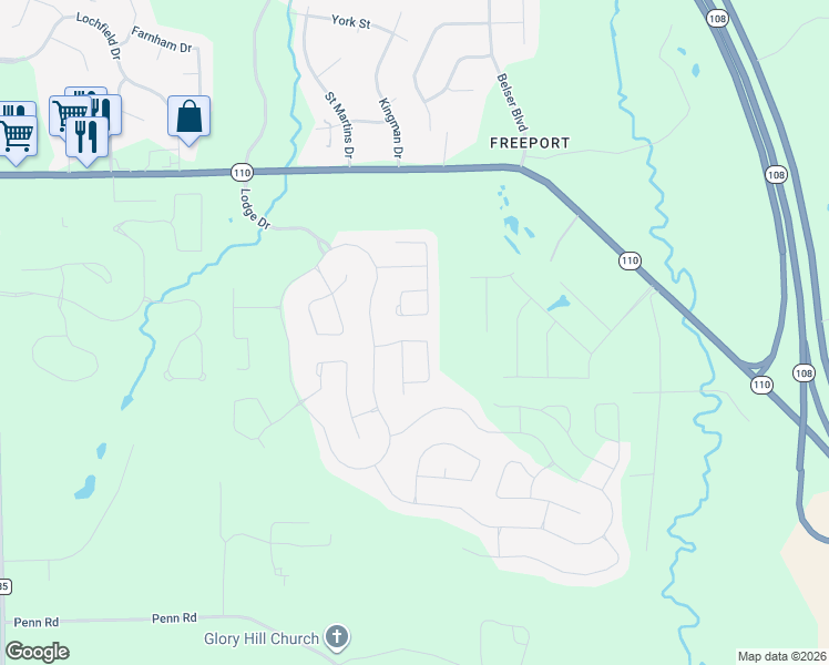 map of restaurants, bars, coffee shops, grocery stores, and more near 9241-9999 Turtle River Road in Pike Road