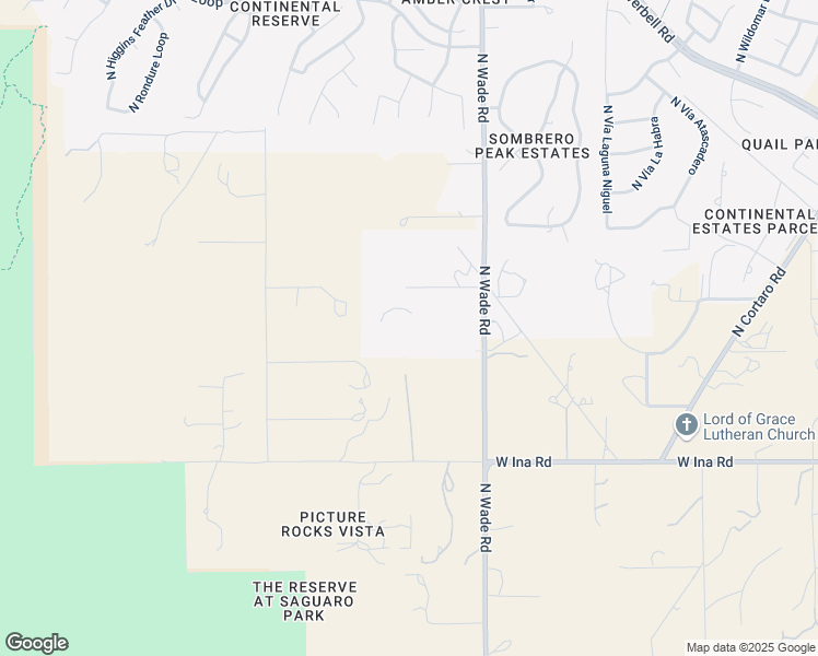 map of restaurants, bars, coffee shops, grocery stores, and more near 7509 North Wade Road in Tucson