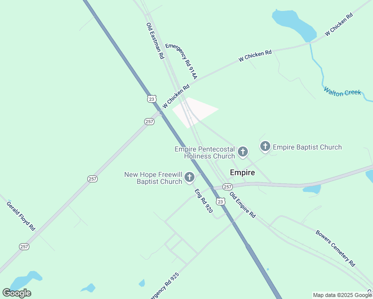 map of restaurants, bars, coffee shops, grocery stores, and more near Georgia 87 in Cochran