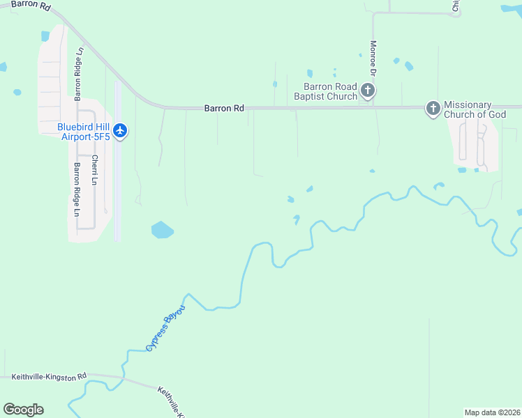 map of restaurants, bars, coffee shops, grocery stores, and more near 1243 Barron Road in Keithville