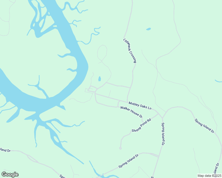 map of restaurants, bars, coffee shops, grocery stores, and more near 30 Mobley Oaks Lane in Okatie