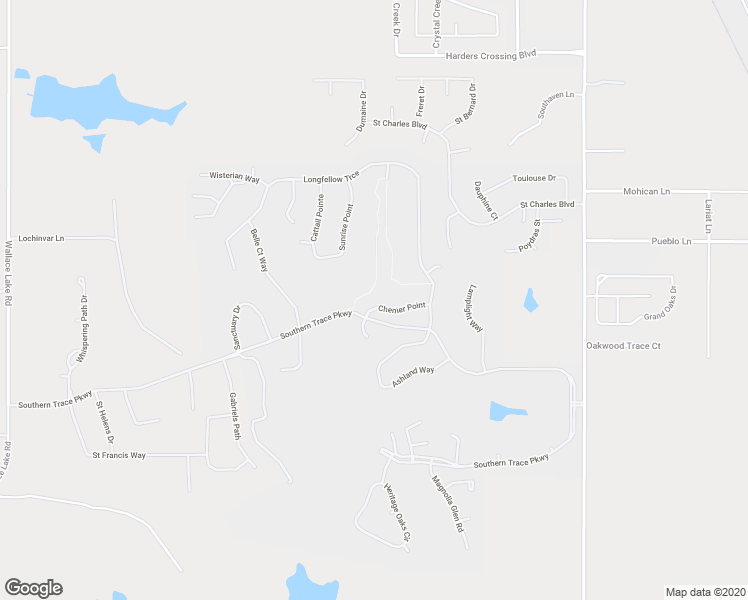 map of restaurants, bars, coffee shops, grocery stores, and more near 11010 Chenier Point in Shreveport