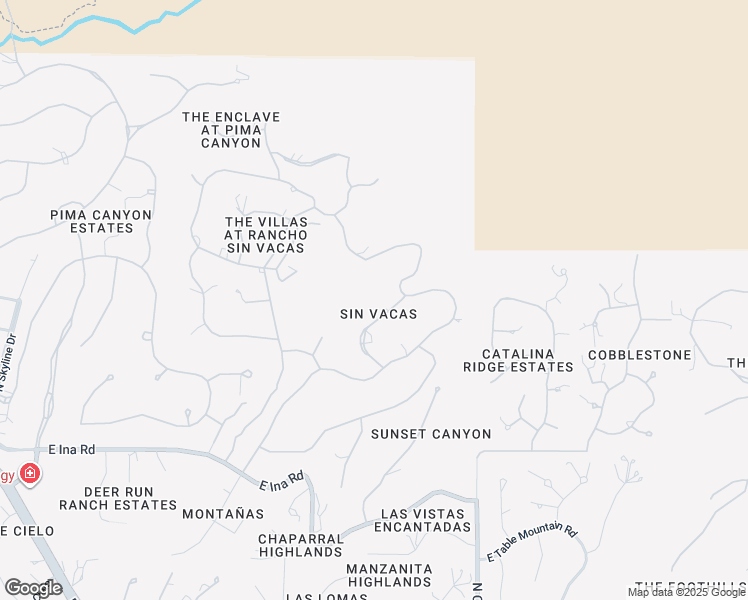 map of restaurants, bars, coffee shops, grocery stores, and more near 7465 North Calle Sin Celo in Tucson