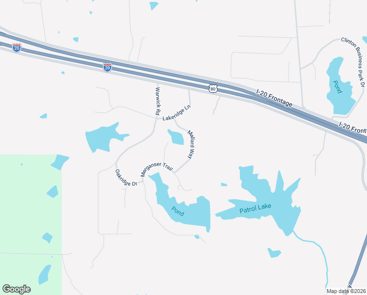 map of restaurants, bars, coffee shops, grocery stores, and more near 110 Mallard Way in Clinton