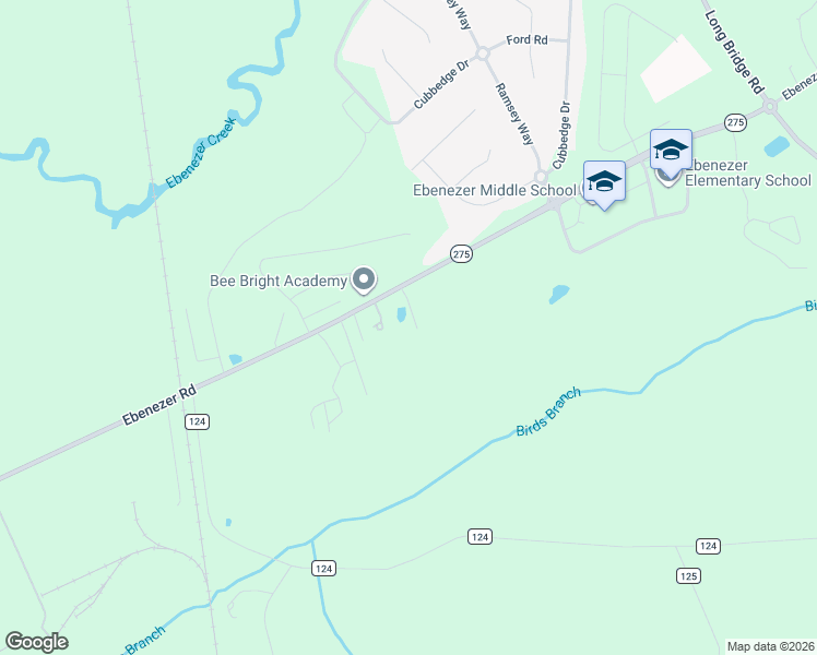 map of restaurants, bars, coffee shops, grocery stores, and more near 844 Ebenezer Road in Rincon