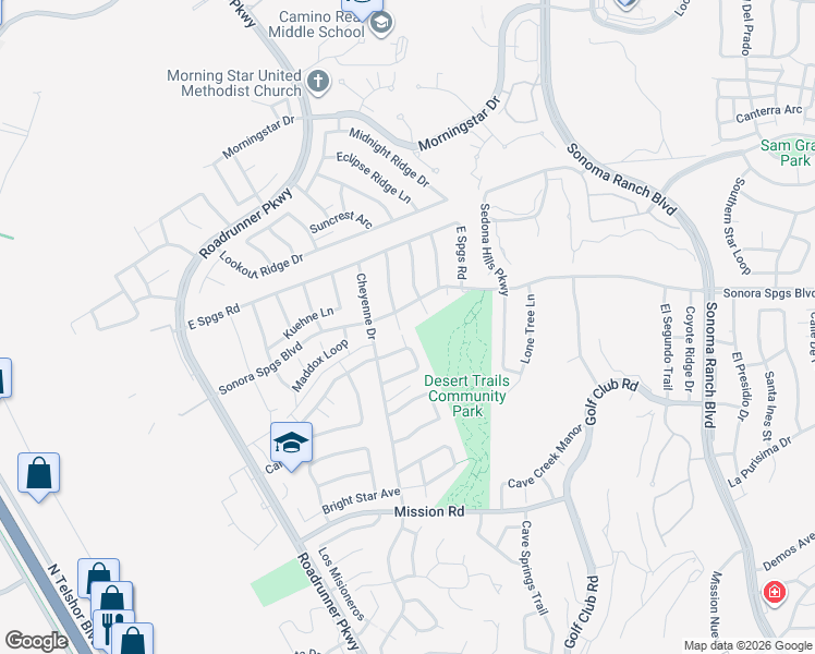 map of restaurants, bars, coffee shops, grocery stores, and more near 3008 Chippewa Summit in Las Cruces