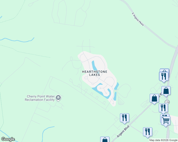 map of restaurants, bars, coffee shops, grocery stores, and more near 1169 Hearthstone Drive in Ridgeland