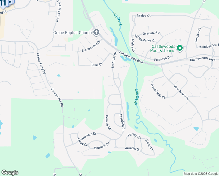 map of restaurants, bars, coffee shops, grocery stores, and more near 121 Fordham Court in Brandon
