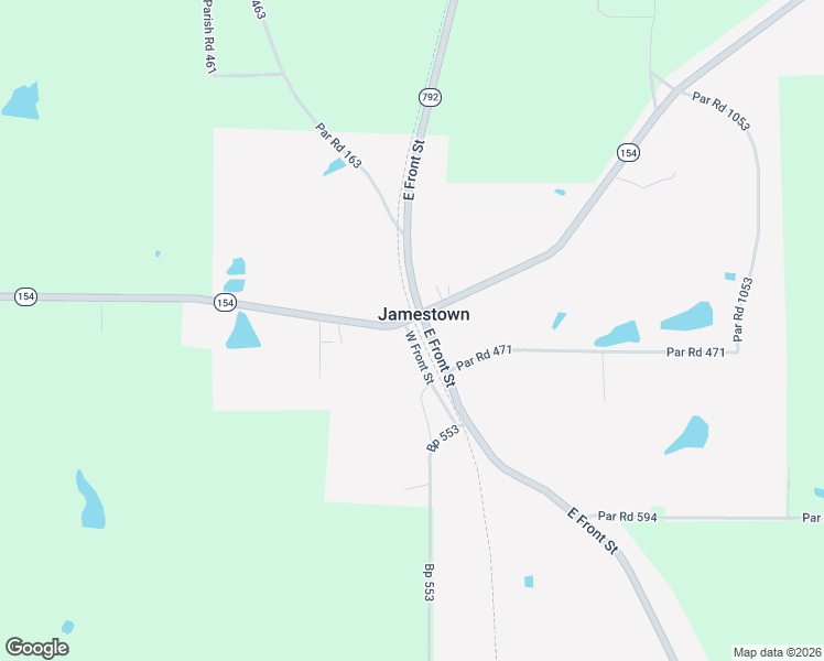 map of restaurants, bars, coffee shops, grocery stores, and more near 107 Nebo Road in Jamestown