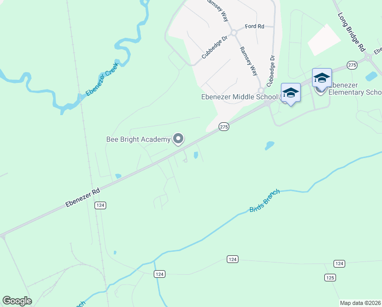 map of restaurants, bars, coffee shops, grocery stores, and more near 844 Ebenezer Road in Rincon