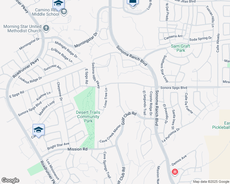 map of restaurants, bars, coffee shops, grocery stores, and more near 1955 Palm Canyon in Las Cruces