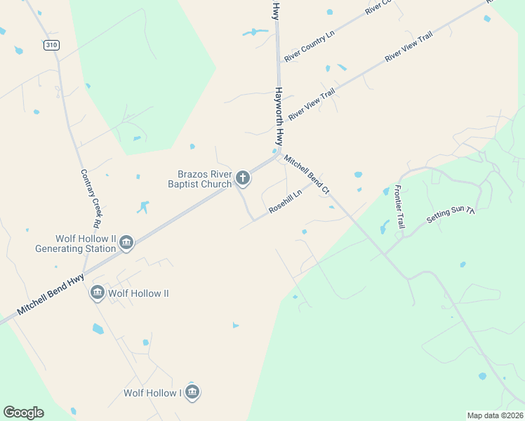 map of restaurants, bars, coffee shops, grocery stores, and more near 2300 Leonard Bend Drive in Granbury