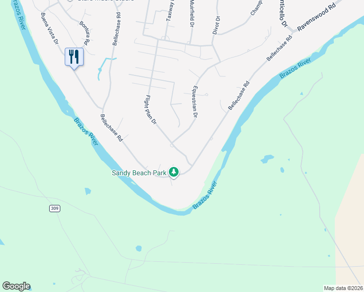 map of restaurants, bars, coffee shops, grocery stores, and more near 5401 Equestrian Drive in Granbury
