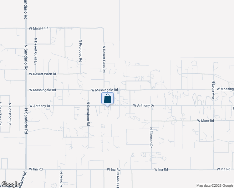 map of restaurants, bars, coffee shops, grocery stores, and more near 11220 West Massingale Road in Tucson