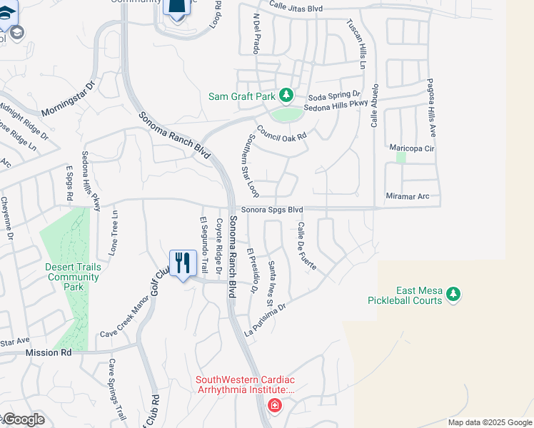 map of restaurants, bars, coffee shops, grocery stores, and more near 2053 San Patricio Loop in Las Cruces