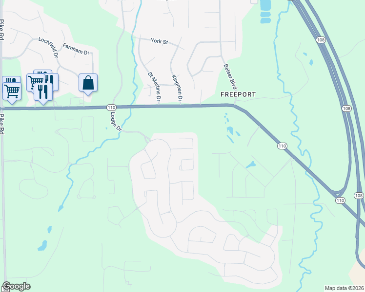 map of restaurants, bars, coffee shops, grocery stores, and more near 9817 Red Maple Lane in Pike Road