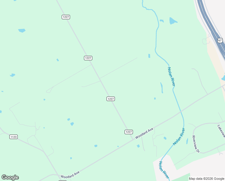 map of restaurants, bars, coffee shops, grocery stores, and more near 1225 Private Access 122700 in Cleburne