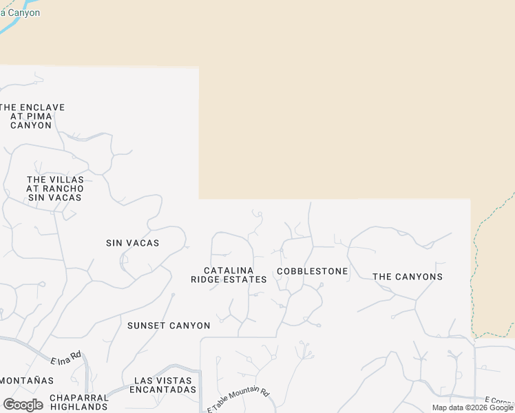 map of restaurants, bars, coffee shops, grocery stores, and more near 7474 North Catalina Ridge Drive in Tucson
