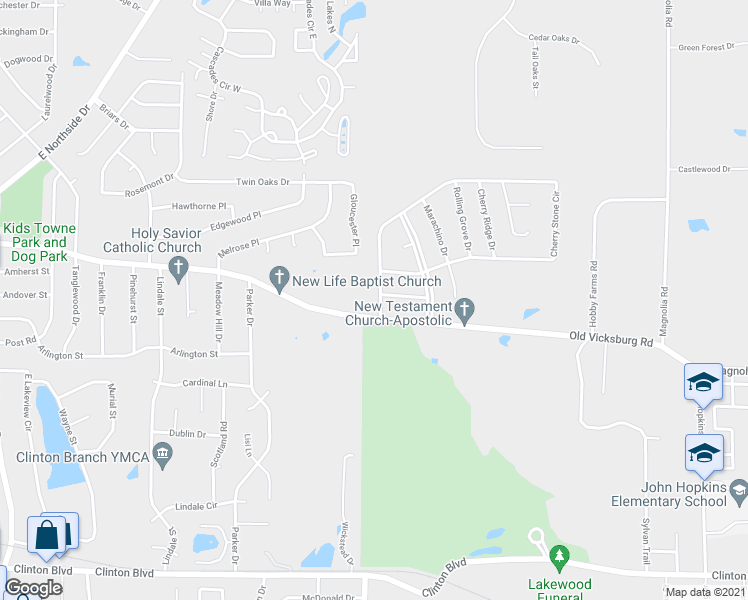 map of restaurants, bars, coffee shops, grocery stores, and more near 711 Cherry Stone Drive in Clinton