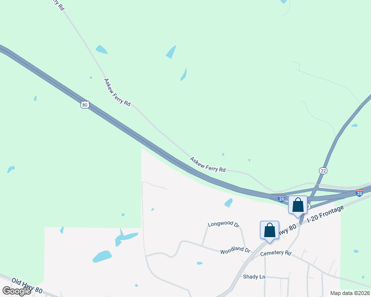 map of restaurants, bars, coffee shops, grocery stores, and more near 1748 Askew Ferry Road in Edwards