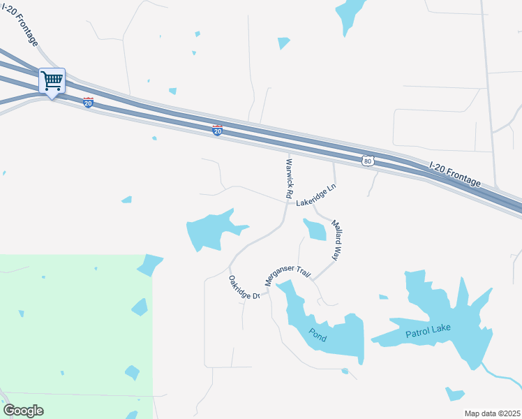 map of restaurants, bars, coffee shops, grocery stores, and more near 602 Lakeridge Lane in Clinton