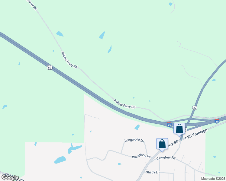 map of restaurants, bars, coffee shops, grocery stores, and more near 1748 Askew Ferry Road in Edwards