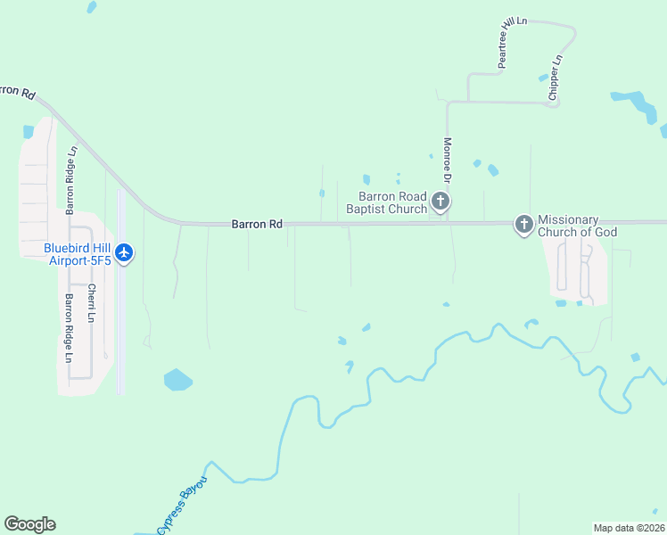 map of restaurants, bars, coffee shops, grocery stores, and more near 1245 Barron Rd in Keithville