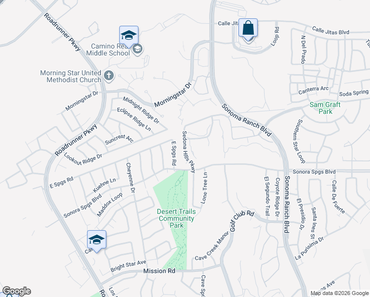 map of restaurants, bars, coffee shops, grocery stores, and more near 2077 Sedona Hills Pkwy in Las Cruces