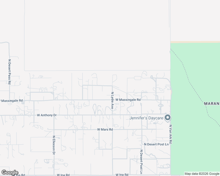map of restaurants, bars, coffee shops, grocery stores, and more near 7658 North Lydia Avenue in Tucson
