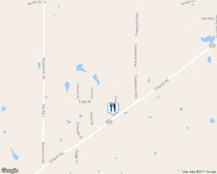 map of restaurants, bars, coffee shops, grocery stores, and more near 10348 Freeman Drive in Keithville