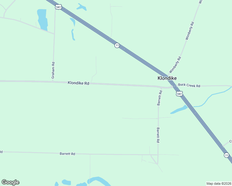 map of restaurants, bars, coffee shops, grocery stores, and more near 848 Klondike Road in Hawkinsville