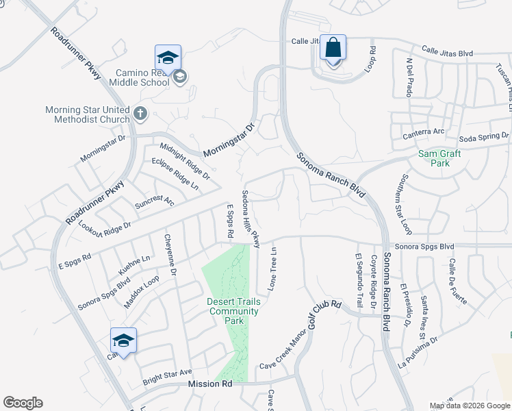 map of restaurants, bars, coffee shops, grocery stores, and more near 2077 Sedona Hills Parkway in Las Cruces