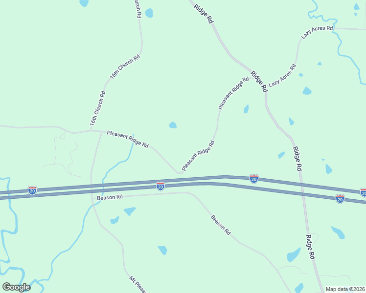 map of restaurants, bars, coffee shops, grocery stores, and more near 2405-2937 Pleasant Ridge Road in Chunky