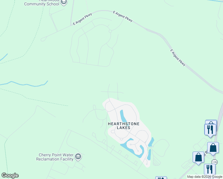 map of restaurants, bars, coffee shops, grocery stores, and more near 61 Monument Street in Ridgeland