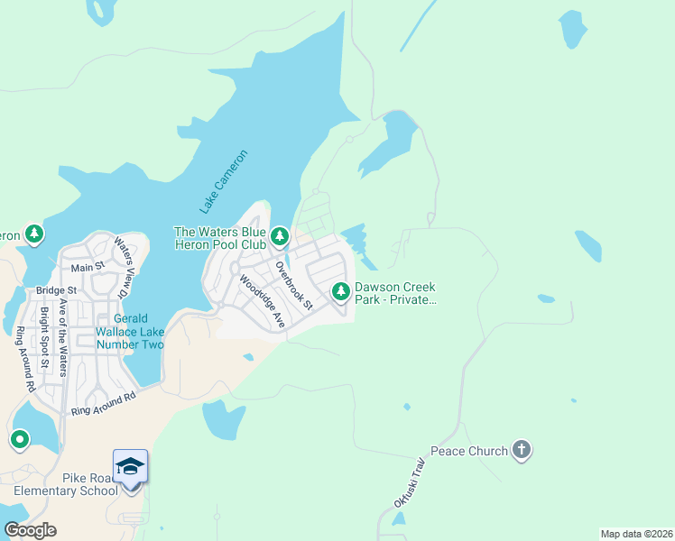 map of restaurants, bars, coffee shops, grocery stores, and more near Forest Glen Drive in Pike Road