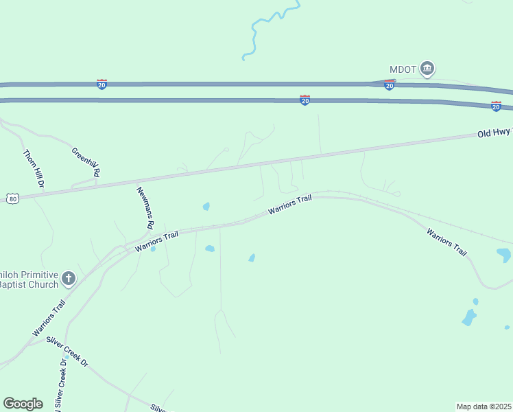 map of restaurants, bars, coffee shops, grocery stores, and more near 156 Columbus Road in Vicksburg