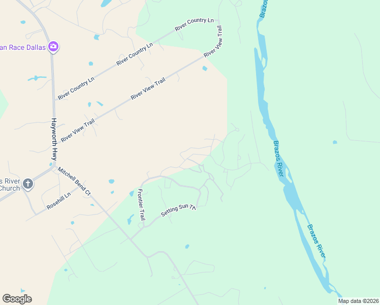 map of restaurants, bars, coffee shops, grocery stores, and more near 3014 Frontier Trail in Granbury