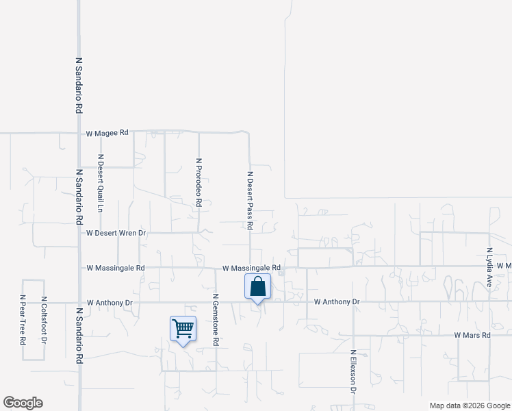 map of restaurants, bars, coffee shops, grocery stores, and more near 11280 West Pinerose Road in Tucson