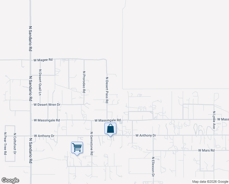 map of restaurants, bars, coffee shops, grocery stores, and more near 11280 West Pinerose Road in Tucson