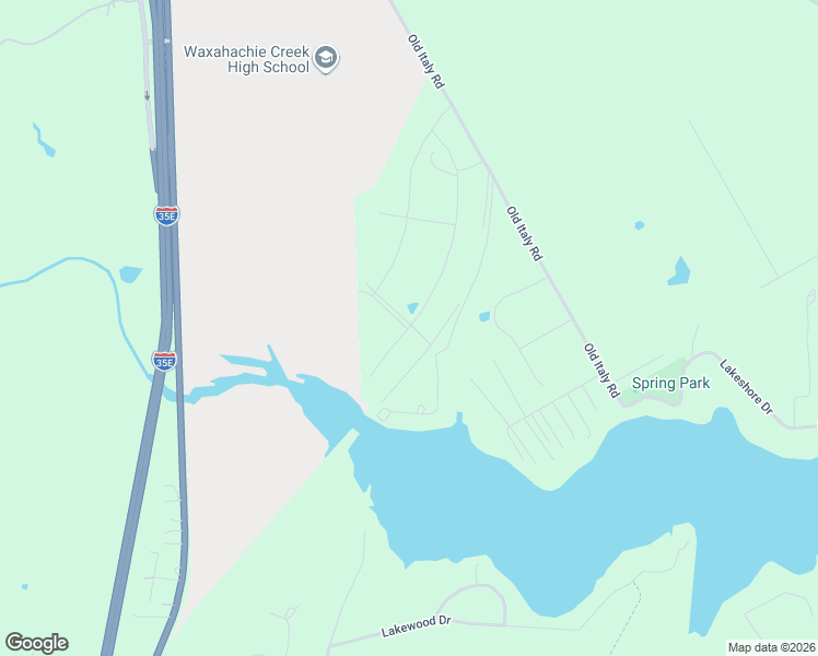 map of restaurants, bars, coffee shops, grocery stores, and more near 334-420 Laguna Vista Road in Waxahachie