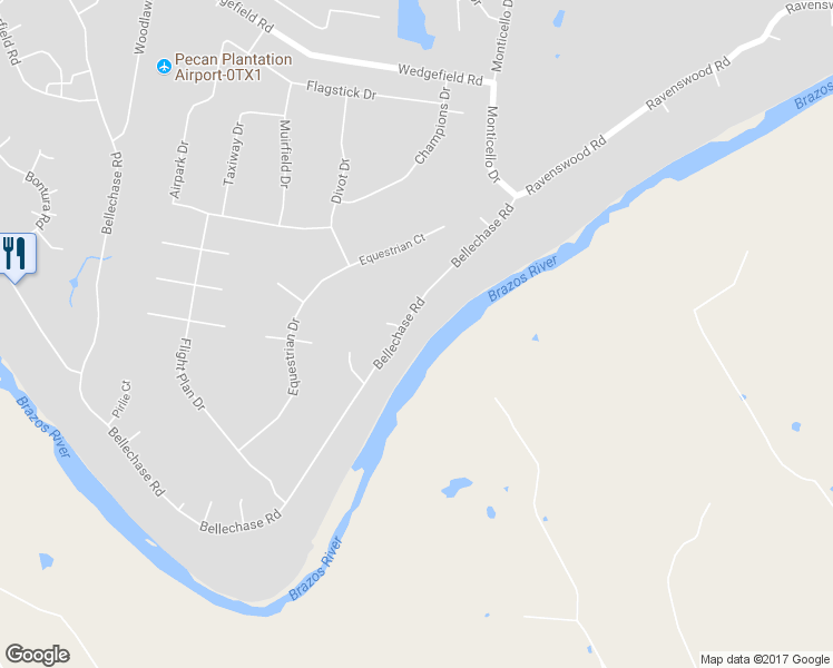 map of restaurants, bars, coffee shops, grocery stores, and more near 9700 Bellechase Road in Granbury