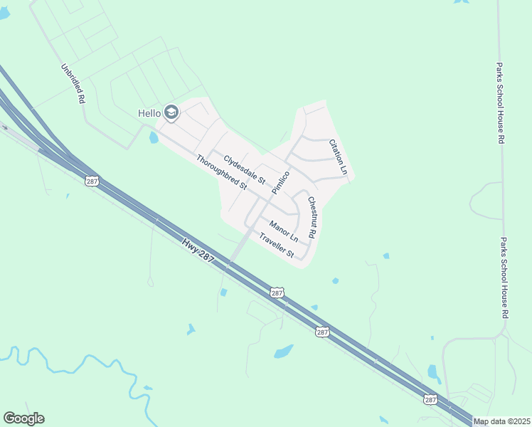 map of restaurants, bars, coffee shops, grocery stores, and more near 101 Manor Lane in Waxahachie