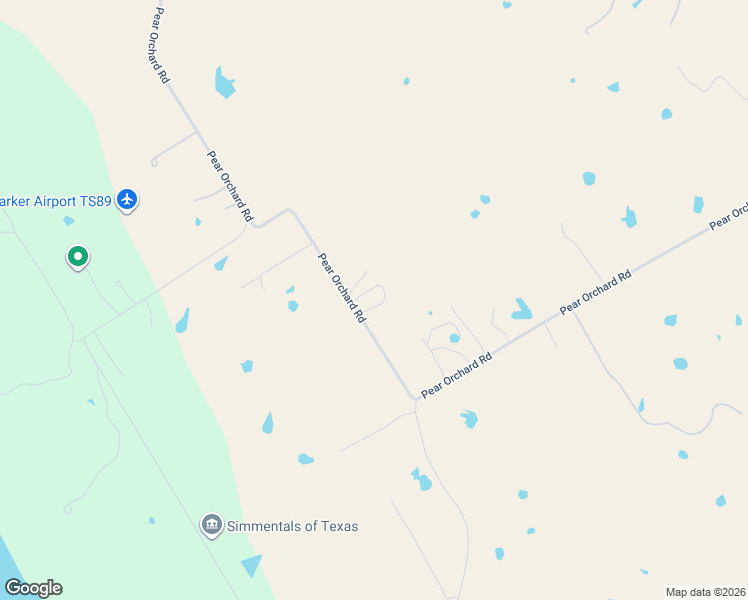 map of restaurants, bars, coffee shops, grocery stores, and more near 2772 Pear Orchard Road in Granbury