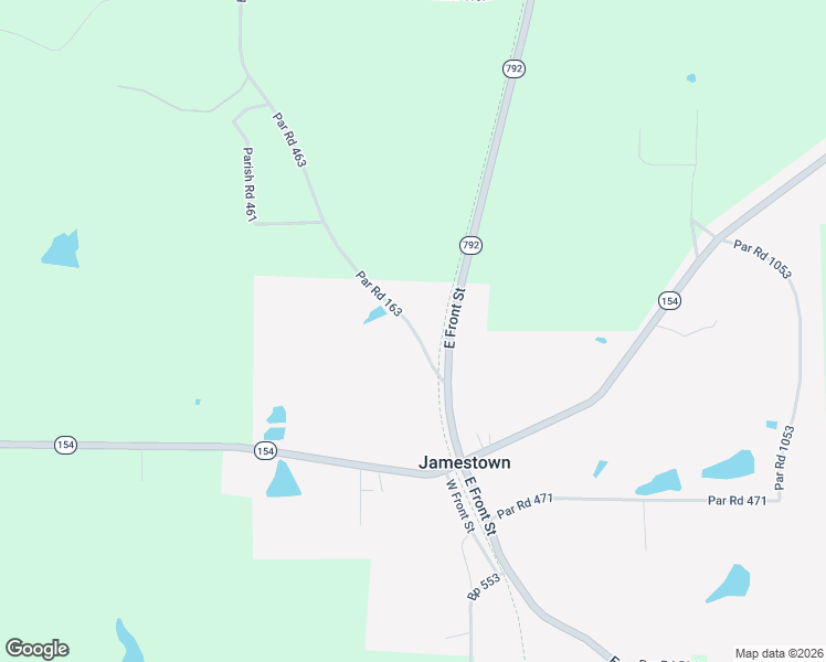 map of restaurants, bars, coffee shops, grocery stores, and more near 107 Nebo Road in Jamestown