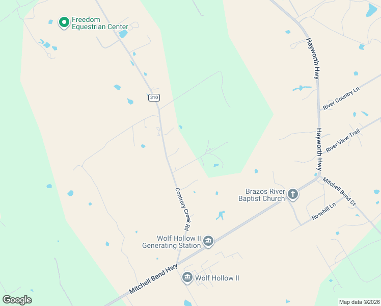 map of restaurants, bars, coffee shops, grocery stores, and more near 8015 Contrary Creek Road in Granbury