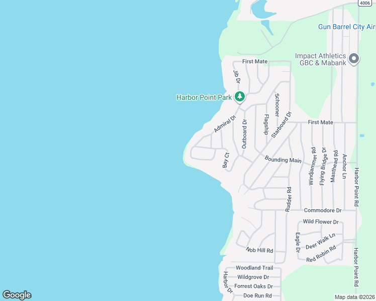 map of restaurants, bars, coffee shops, grocery stores, and more near 253 Admiral Drive in Gun Barrel City