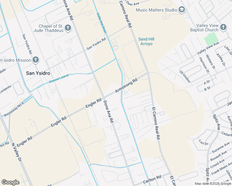 map of restaurants, bars, coffee shops, grocery stores, and more near 320-350 Armstrong Road in Las Cruces