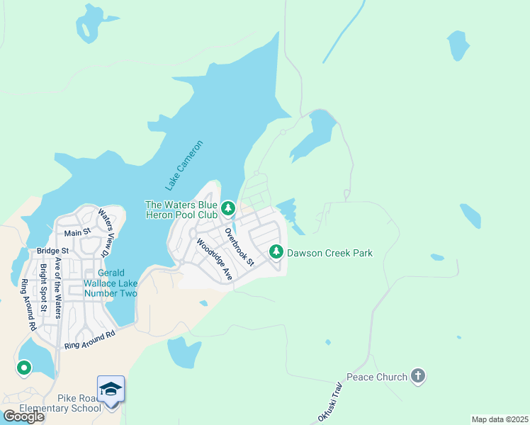 map of restaurants, bars, coffee shops, grocery stores, and more near Unnamed Road in Montgomery